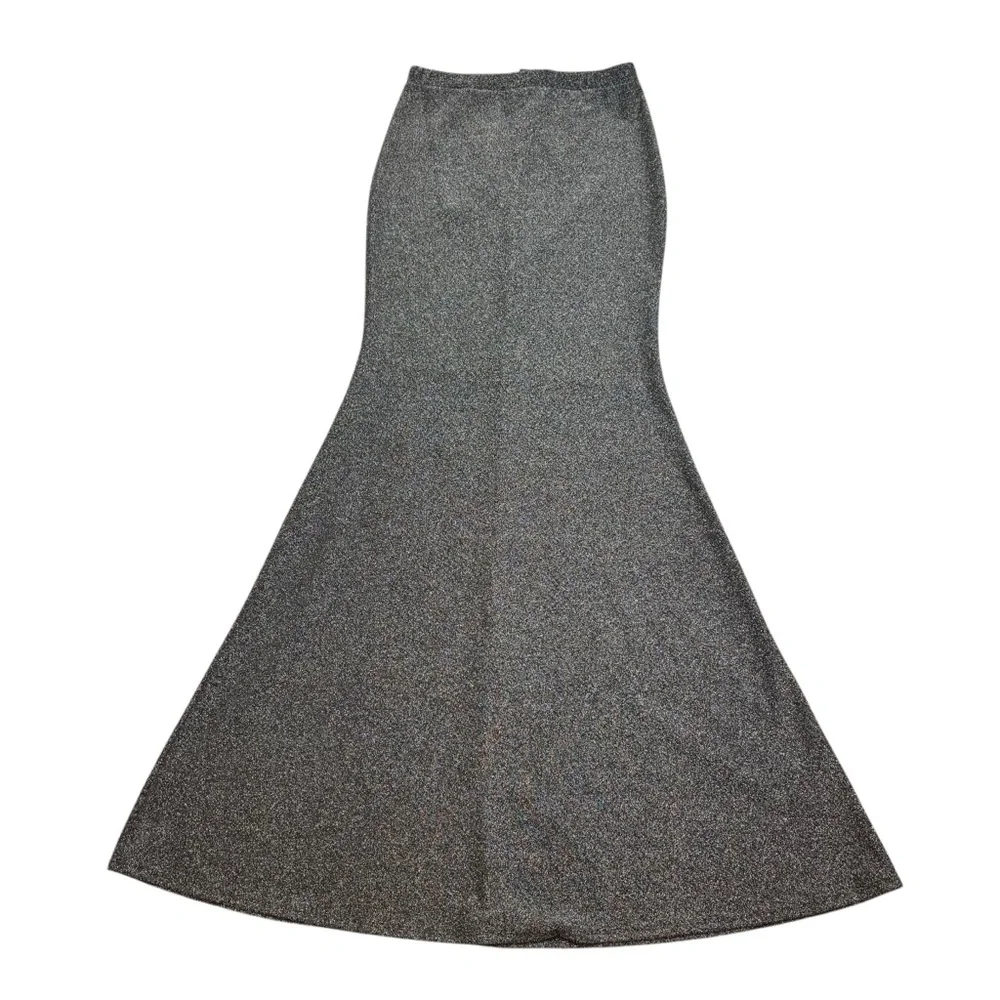 Brand new with Tags Windsor Brand Silver Foil‎ Knit Maxi Skirt Size Large